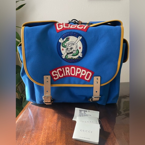 Gucci Kids Sciroppo Patch Backpack - Picture 3 of 15